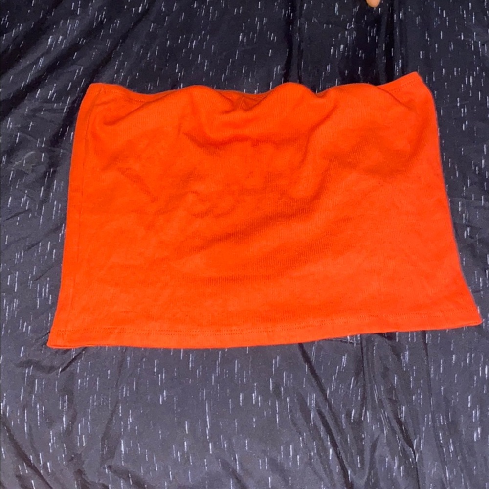 Orange Bandeau top